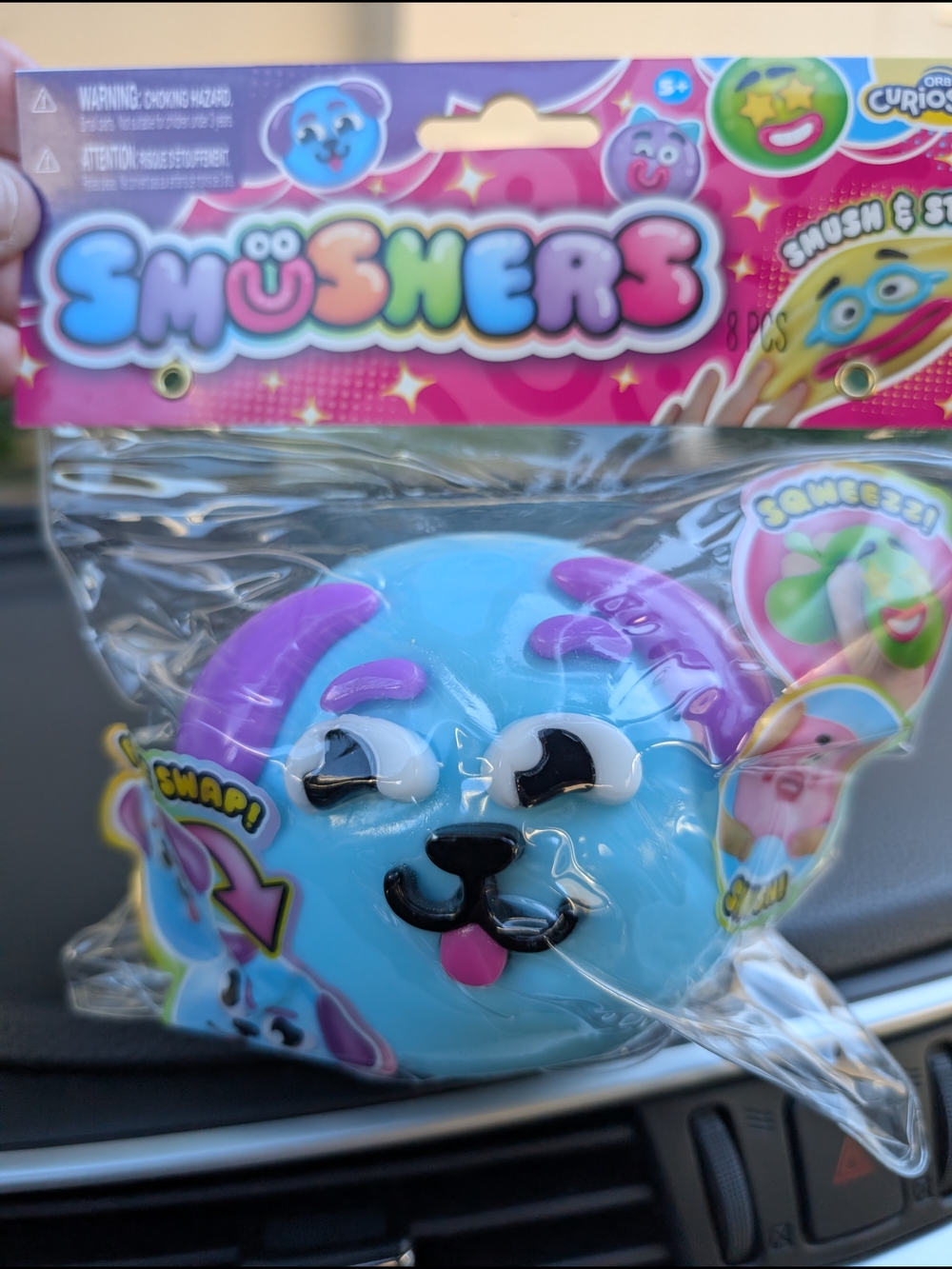 Smushers- Blue And Purple Dog